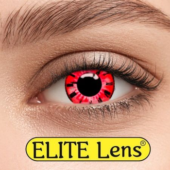 Контактные линзы Elite Lens Кольорові "Клок червоний" - -1,0 -1.0 2 шт. 8.6