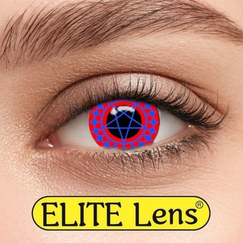 Контактні лінзи Elite Lens Кольорові "Сієль Ред" - -10,5 -10.5 2 шт. 8.6