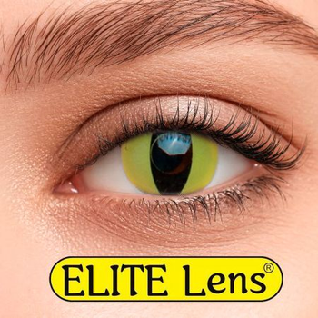 Контактні лінзи Elite Lens Кольорові "Кет Елоу" - -10,5 -10.5 2 шт. 8.6