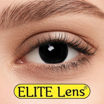 Контактні лінзи Elite Lens Кольорові "Фулблек" міні склері - +4,5+4.5 2 шт. 8.6