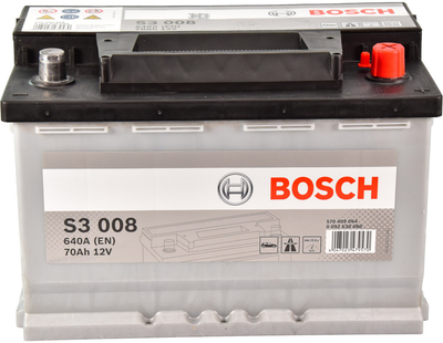 Автомобильный аккумулятор Bosch 6 CT-70-R S3 70 Ач 640 А (0 092 S30 080)