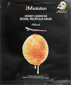 Антивозрастная тканевая маска с прополисом JMsolution Honey Luminous Royal Propolis Mask 30 мл