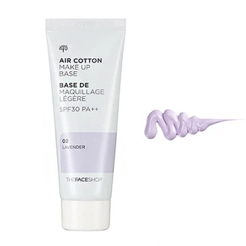 База під макіяж The Face Shop Air Cotton Make Up Base Lavender 40 мл