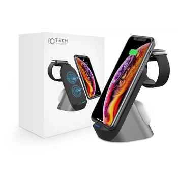 Бездротовий зарядний пристрій Wireless Charger 3в1 HYD-H18 15W док станція