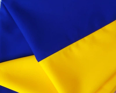 Міцний прапор Ураїни Making 140х90 см синьо-жовтий габардин