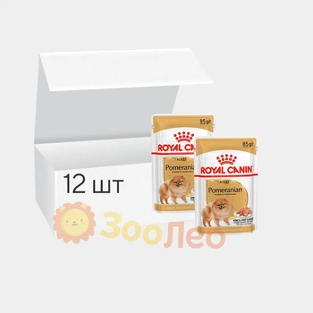 Влажный корм Royal Canin Pomeranian Adult для собак породы Померанский шпиц 12 шт. по 85 г