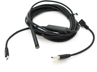 Эндоскоп Voltronic HD 2 in 1 MicroUSB/PC мини камера 7 мм мягкий провод 3.5 м (YT20661)