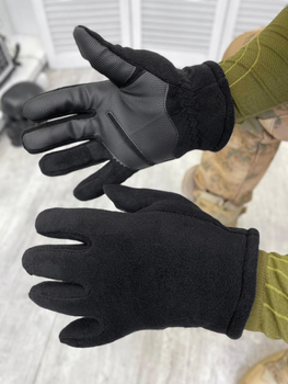 Флисовые перчатки сенсорные elit black