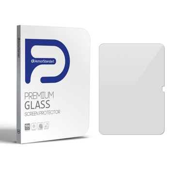 Защитное стекло для планшета Apple iPad 10.9 (2022) A2696/A2757/A2777/10.9 (2024)/11 (2025) A16, Glass.CR, закаленное стекло 9H, 2.5D, полная проклейка, с олеофобным покрытием, простая установка и совместимость с чехлами всех типов (Case friendly)