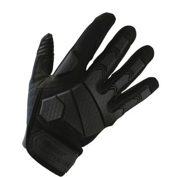 Тактические военные перчатки KOMBAT UK защитные перчатки S черный TR_kb-atg-blk-s