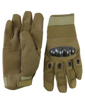 Тактичні військові рукавички KOMBAT UK захисні рукавиці M-L койот TR_kb-ptg-coy-m-l