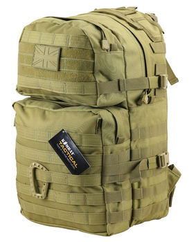 Рюкзак тактический военный армейский KOMBAT UK Medium Assault Pack койот 40л TR_kb-map-coy
