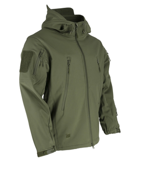 Куртка мужская тактическая KOMBAT UK военная с липучками под шевроны ВСУ Patriot Soft Shell M TR_kb-pssj-olgr-m