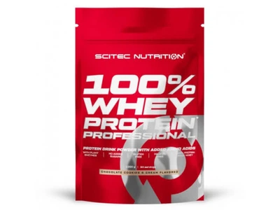100% Whey Protein Professional Scitec Nutrition 1кг Смак Шоколад печиво