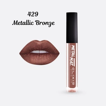 Жидкая матовая помада Elixir Liquid Lip Metal Mat тон 429 Metallic Bronze (5206929335208)