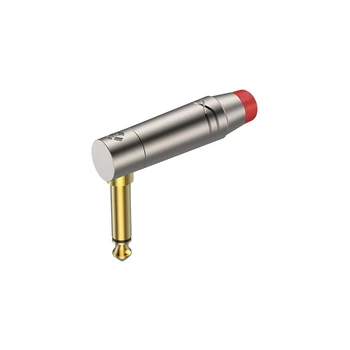 Роз'єм Roxtone RJ2RPP-RD-NG Jack 6,3 (mono) кутовий