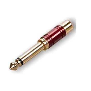 Переходник Roxtone RA065-RD Jack 6.3 mono male (папа) - RCA female (мама)