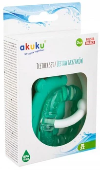 Набор прорезывателей Akuku Мишка/Квадрат (A0124) (5907644001248)