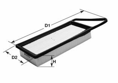 Фільтр повітряний 1.4HDi Nemo/Bipper 08-/C1/C2/C3 02-/206-307 02- Clean Filters (MA1391)