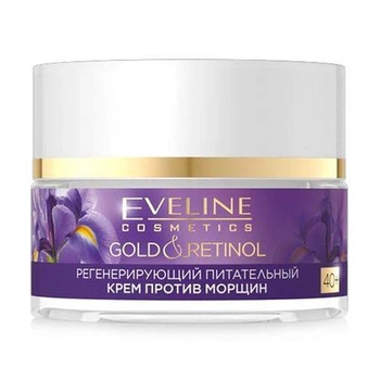 Крем Eveline Cosmetics GOLD & RETINOL 40+ против морщин регенерирующий питательный 50 мл