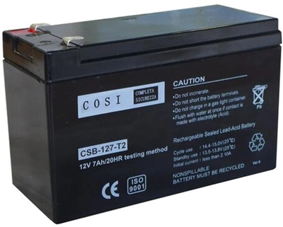 Аккумуляторная батарея COSI AGM 12V 7Ah Terminal T2 6.35 мм (CSB-127-T2) (NV820887)