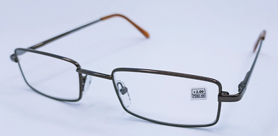 Металеві окуляри в тубусі Ochi чорний +2,0