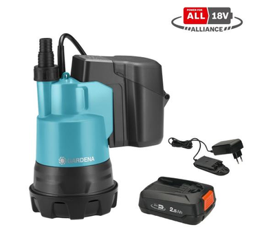 Акумуляторний насос для чистої води Gardena 2000/2 18V P4A Set (14600-20)