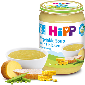 Суп овочевий з куркою HIPP від 6 місяців 190 г