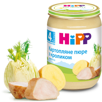 Пюре картопляне з кроликом НІРР від 4 місяців 190 гр