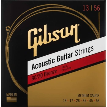 Струни для акустичних гітар GIBSON SAG-BRW13 80/20 BRONZE ACOUSTIC GUITAR STRINGS MEDIUM (231188)