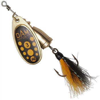Блесна DAM Effzett Executor Dressed Spinner с бородкой 8 г Blacky (60517)