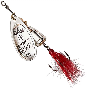Блесна DAM Effzett Executor Dressed Spinner с бородкой 4 г Silver (60498)