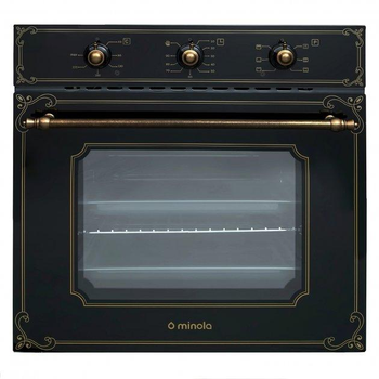 Духова шафа електрична MINOLA OE 66134 BL RUSTIC GLASS