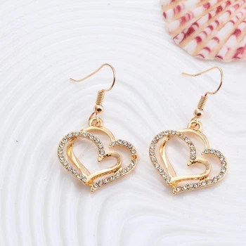 Серьги Fashion Сердечки (00329)