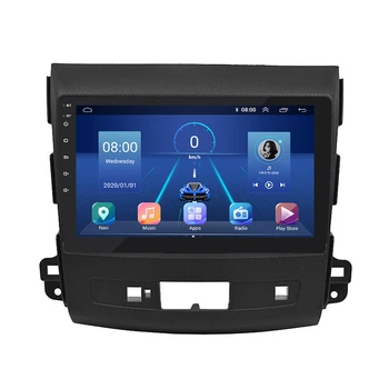 Штатная магнитола 9" Lesko для Citroen C-Crosser 2007-2013 6/128Gb 4G Wi-Fi GPS Top Ситроен
