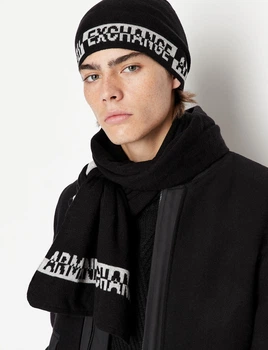 Шапка с шарфом Armani Exchange черный 954651