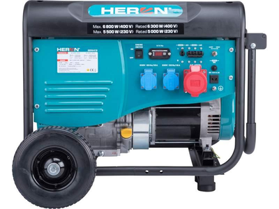 Бензиновий генератор Heron 8896418 6,8 кВ AVRтри фази