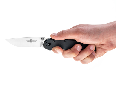 Складной Нож Ontario RAT-1 Silver Plain Black Handle (8848SP)