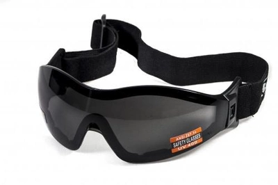 Очки защитные с уплотнителем Global Vision Z-33 (gray) Anti-Fog, черные