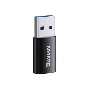 Адаптер Baseus Ingenuity Series Mini OTG Adaptor USB 3.1 to Type-C Black (ZJJQ000101)