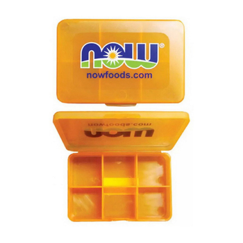 Таблетница спортивная Нау Фудс / Now Foods Pillbox Small (orange)