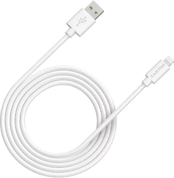 Кабель Canyon MFI-12 Lightning - USB 2 м White (CNS-MFIC12W)