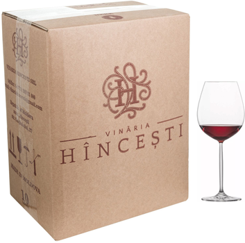 Вино Hincesti BAG IN BOX Гранатовий Кураж червоне солодке напівсолодке 10 л 12% (4841685001441)