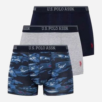 Набор трусов-боксеров мужских US Polo Assn 80332 L 3 шт GREY MLG/NAVY/CAMOUFLAGE (8680557273700)