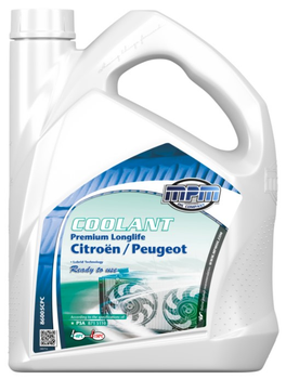 Охолоджуюча рідина MPM COOLANT PREMIUM LONGLIFE -40°C CITROËN / PEUGEOT READY TO USE 5 л Синьо-зелений (MPM 86005CPC)