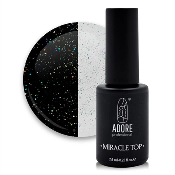 Закрепитель для гель-лака ADORE Miracle Top №1 Golographic Glitter 7,5 мл