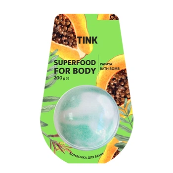 Бомбочка-гейзер для ванны Tink Papaya 200 гр