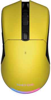 Мышка Hator Pulsar Wireless Yellow (HTM-318) USB