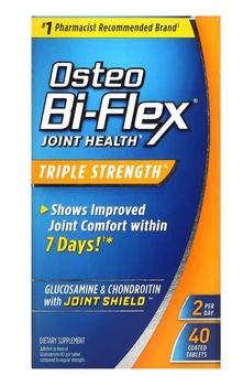 Глюкозамин и хондроитин с 5-Loxin Advanced Joint Care, Утроенная сила, Osteo Bi-Flex, 40 таблеток