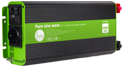 Автомобільний інвертор EnerGenie EG-PWC-PS1000-01 на 1000 Вт з чистою синусоїдою